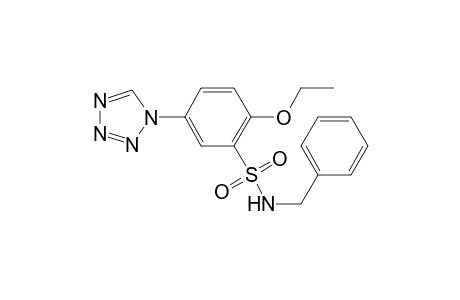 Benzenesulfonamide, N-benzyl-2-ethoxy-5-(tetrazol-1-yl)-