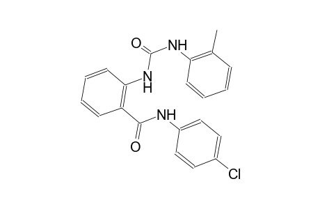 N-(4-chlorophenyl)-2-[(2-toluidinocarbonyl)amino]benzamide