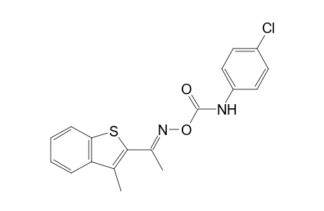 methyl 3-methylbenzo[b]thien-2-yl ketone, O-[(p-chlorophenyl)carbamoyl]oxime