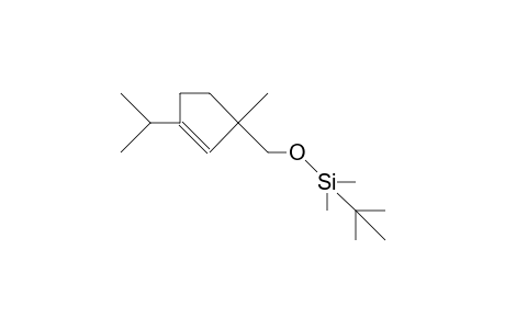 3-(T-Butyl-dimethyl-silyloxymethyl)-3-methyl-1-isopropyl-cyclopentene