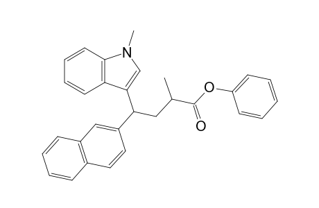 phenyl 2-methyl-4-(1-methyl-1H-indol-3-yl)-4-(naphthalen-2-yl)butanoate