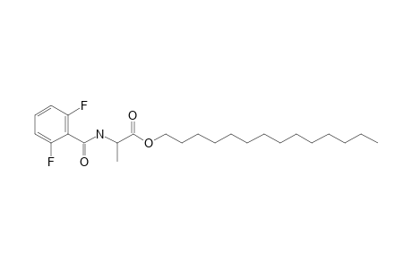 L-Alanine, N-(2,6-difluorobenzoyl)-, tetradecyl ester