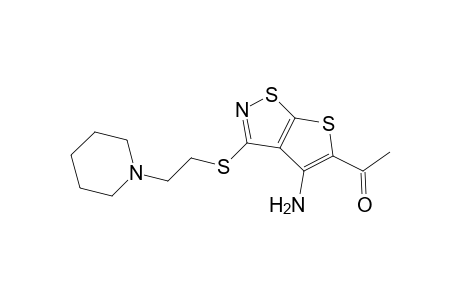 5-Acetyl-4-amino-3-(2-N-piperidinylethylthio)thieno[3,2-D]isothiazole