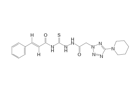 trans-4-cinnamoyl-1-[(5-piperidino-2H-tetrazol-2-yl)acetyl]-3-thiosemicarbazide