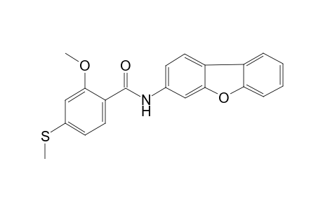 N-Dibenzofuran-3-yl-2-methoxy-4-methylsulfanyl-benzamide