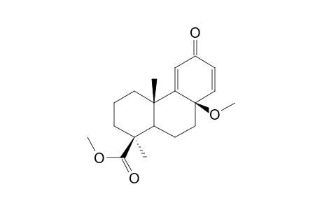 Methyl 8.beta.-methoxy-12-oxopodocarpa-9(11),13-dien-19-oate