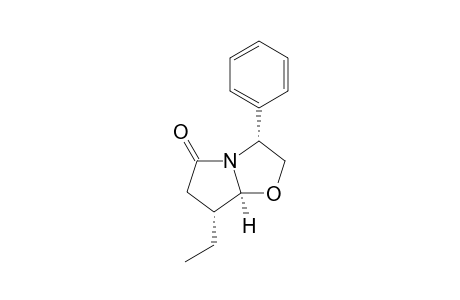 (3R,7R,7aS)-7-Ethyl-5-oxo-3-phenyl-2,3,5,6,7,7a-hexahydropyrrolo[2,1-b]oxazole