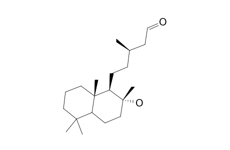 (R)-5-((1R,2R,8aS)-2-Hydroxy-2,5,5,8a-tetramethyl-decahydro-naphthalen-1-yl)-3-methyl-pentanal