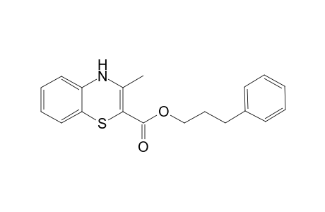 4H-1,4-benzothiazine-2-carboxylic acid, 3-methyl-, 3-phenylpropyl ester