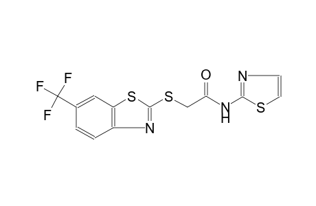 acetamide, N-(2-thiazolyl)-2-[[6-(trifluoromethyl)-2-benzothiazolyl]thio]-