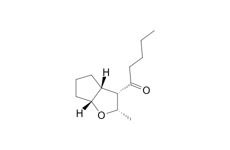 1-[(2S,3S,3aR,6aR)-2-methyl-3,3a,4,5,6,6a-hexahydro-2H-cyclopenta[b]furan-3-yl]-1-pentanone