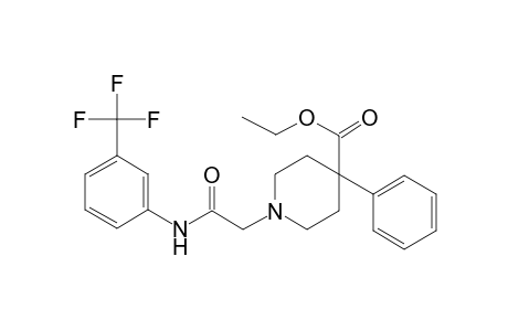 Ethyl 1-(2-oxo-2-[3-(trifluoromethyl)anilino]ethyl)-4-phenyl-4-piperidinecarboxylate
