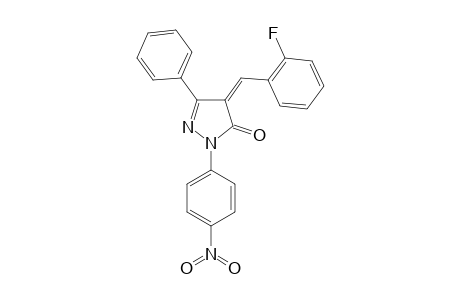 4-(2-Fluorobenzylidene)-1-(4-nitrophenyl)-3-phenyl-2-pyrazolin-5-one