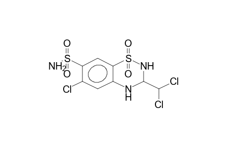 6-chloro-3-(dichloromethyl)-3,4-dihydro-2H-1,2,4-benzothiazine-7-sulfonamide, 1,1-dioxide