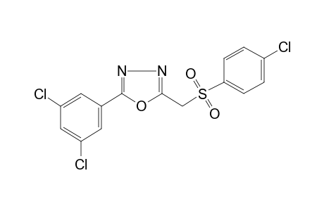 2-{[(p-chlorophenyl)sulfonyl]methyl}-5-(3,5-dichlorophenyl)-1,3,4-oxadiazole