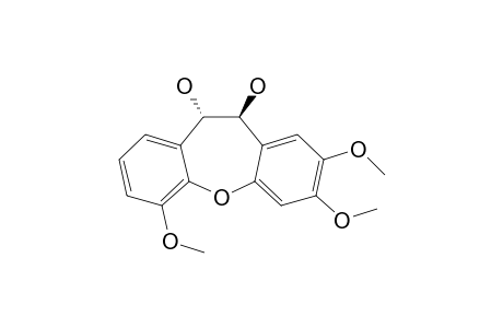 trans-10,11-Dihydro-2,3,6-trimethoxydibenz[b,f]oxepin-10,11-diol