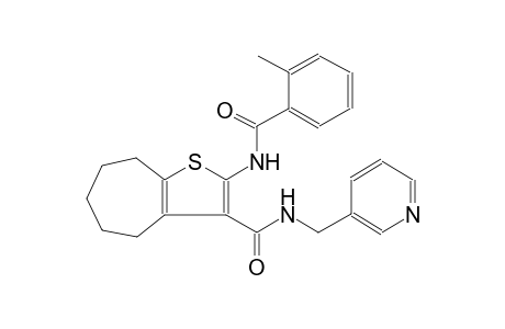 4H-cyclohepta[b]thiophene-3-carboxamide, 5,6,7,8-tetrahydro-2-[(2-methylbenzoyl)amino]-N-(3-pyridinylmethyl)-