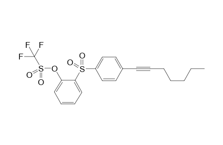 2-[4-(Hept-1-ynyl)phenylsulfonyl]phenyl trifluoromethanesulfonate