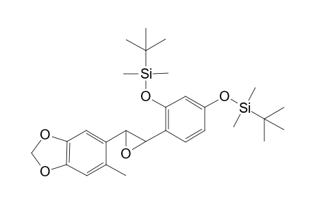 1-(2-Methyl-4,5-methylenedioxyphenyl)-2-(2,4-di-O-tert-butyldimethylsiloxyphenyl)ethene Oxide