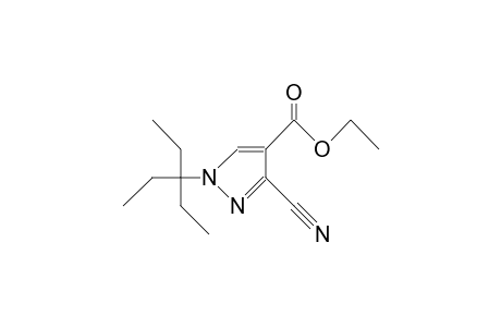 3-cyano-1-(1,1-diethylpropyl)pyrazole-4-carboxylic acid ethyl ester