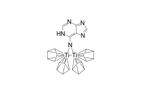 Titanium, tetrakis(.eta.5-2,4-cyclopentadien-1-yl)[.mu.-[1H-purin-6-aminato(2-)-N3,N9:N6,N7]]di-