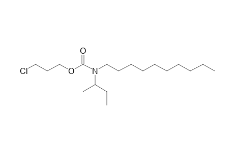 Carbonic acid, monoamide, N-(2-butyl)-N-decyl-, 3-chloropropyl ester