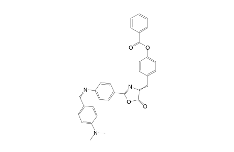 4-(2-(4-(4(Dimethylamino)benzylideneamino)phenyl)-5-oxo-oxazol-4(5H)-ylidene) methyl)phenyl benzoate