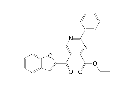 Ethyl 5-(Benzofuran-2-ylcarbonyl)-2-phenylpyrimidine-4-carboxylate