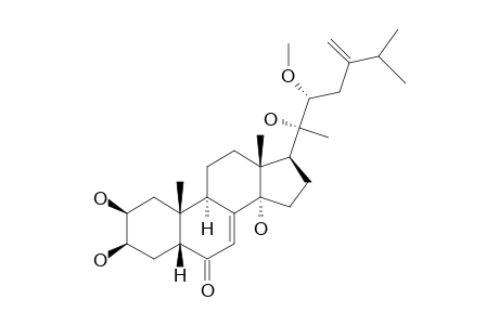 24(24(1))-(Z)-DEHYDROAMARASTERONE-B;(22R)-2-BETA,3-BETA,14,20,22,29-HEXAHYDROXY-5-BETA-STIGMAST-7-EN-6-ONE