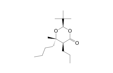 (2R,5S,6S)-2-tert-Butyl-6-butyl-6-methyl-5-propyl-1,3-dioxan-4-one