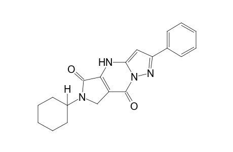 6-cyclohexyl-2-phenyl-4H-pyrazolo[1,5-a]pyrrolo[3,4-d]pyrimidine-5,8(6H,7H)-dione