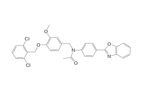 N-[4-(1,3-benzoxazol-2-yl)phenyl]-N-[4-(2,6-dichlorobenzyl)oxy-3-methoxy-benzyl]acetamide