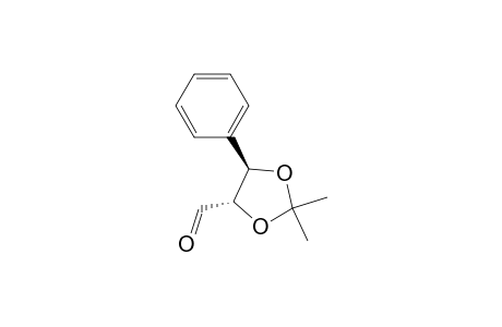 1,3-Dioxolane-4-carboxaldehyde, 2,2-dimethyl-5-phenyl-, (4S-trans)-