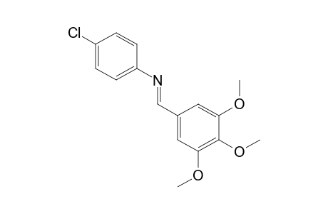 p-chloro-N-(3,4,5-trimethoxybenzylidene)aniline