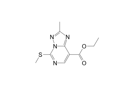 [1,2,4]Triazolo[1,5-c]pyrimidine-8-carboxylic acid, 2-methyl-5-(methylthio)-, ethyl ester