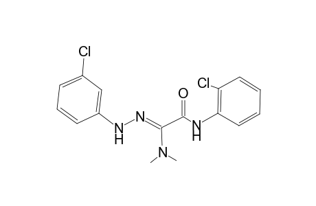 (Z)-2-Dimethylamino-N-(2-chlorophenyl)-2-[(3-chlorophenyl)hydrazono]acetamide