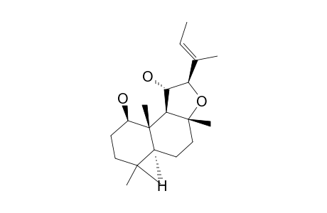 Naphtho[2,1-b]furan-5,9-diol, dodecahydro-3a,6,6,9a-tetramethyl-2-(1-methyl-1-propenyl)-, [2S-[2.alpha.(E),3a.alpha.,5.alpha.,5a.beta.,9.alpha.,9a.alpha.,9b.beta.]]-