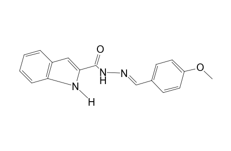 indole-2-carboxylic acid, (p-methoxybenzylidene)hydrazide