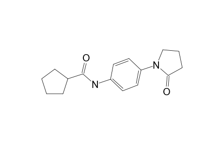 Cyclopentanecarboxamide, N-[4-(2-oxo-1-pyrrolidinyl)phenyl]-