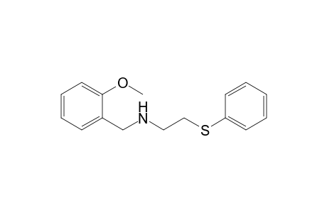 N-[(2-methoxyphenyl)methyl]-2-(phenylthio)ethanamine