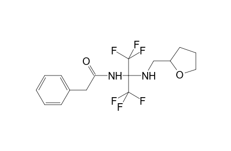 Benzeneacetamide, N-[2,2,2-trifluoro-1-[[(tetrahydro-2-furanyl)methyl]amino]-1-(trifluoromethyl)ethyl]-