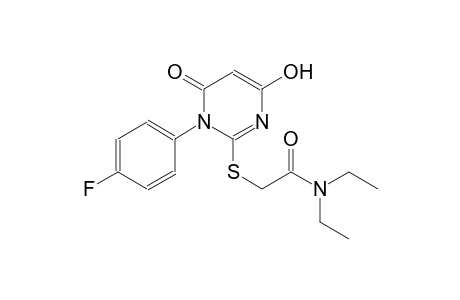 N,N-diethyl-2-{[1-(4-fluorophenyl)-4-hydroxy-6-oxo-1,6-dihydro-2-pyrimidinyl]sulfanyl}acetamide