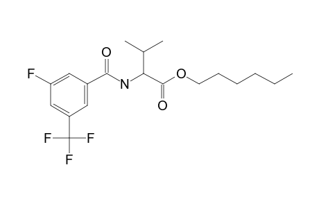 L-Valine, N-(3-fluoro-5-trifluoromethylbenzoyl)-, hexyl ester