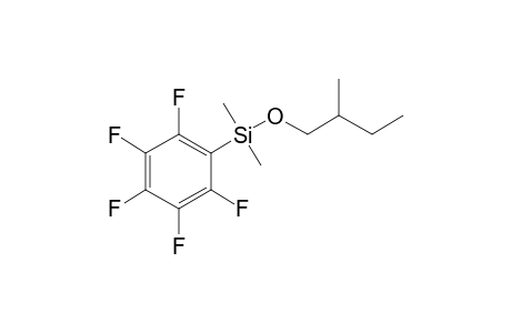 2-Methylbutanol, dimethylpentafluorophenylsilyl ether