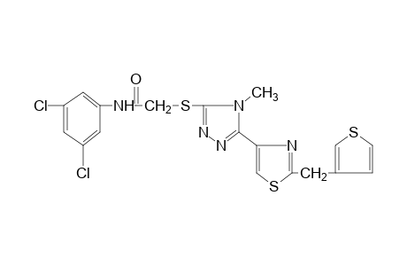 3',5'-dichloro-2-{{4-methyl-5-[2-(3-thenyl)-4-thiazolyl]-4H-1,2,4-triazol-3-yl}thio}acetanilide