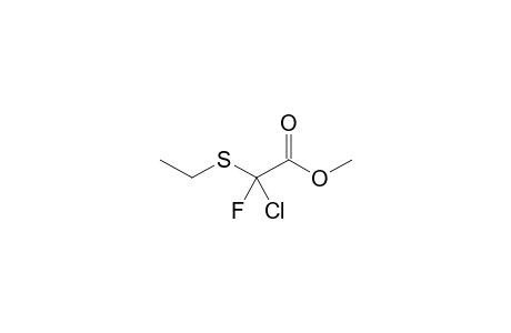 2-Chloro-2-(ethylthio)-2-fluoro-acetic acid methyl ester