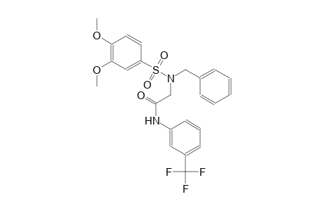 2-{benzyl[(3,4-dimethoxyphenyl)sulfonyl]amino}-N-[3-(trifluoromethyl)phenyl]acetamide