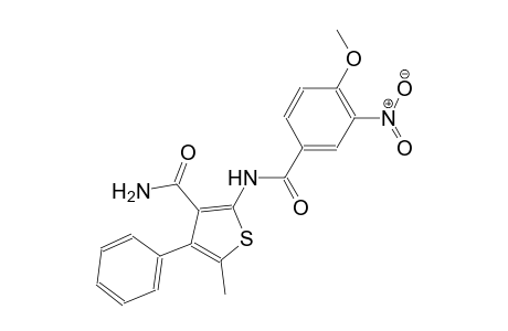 2-[(4-methoxy-3-nitrobenzoyl)amino]-5-methyl-4-phenyl-3-thiophenecarboxamide