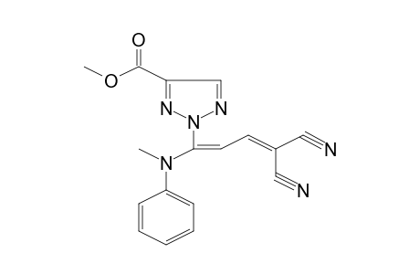 2-(E-4,4-Dicyano-1-N-methylanilino-1,3-butadien-1-yl)-4-(methoxycarbonyl)-1,2,3-triazole