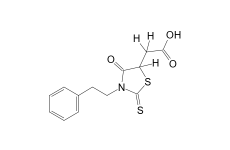 4-oxo-3-phenethyl-2-thioxo-5-thiazolidineacetic acid